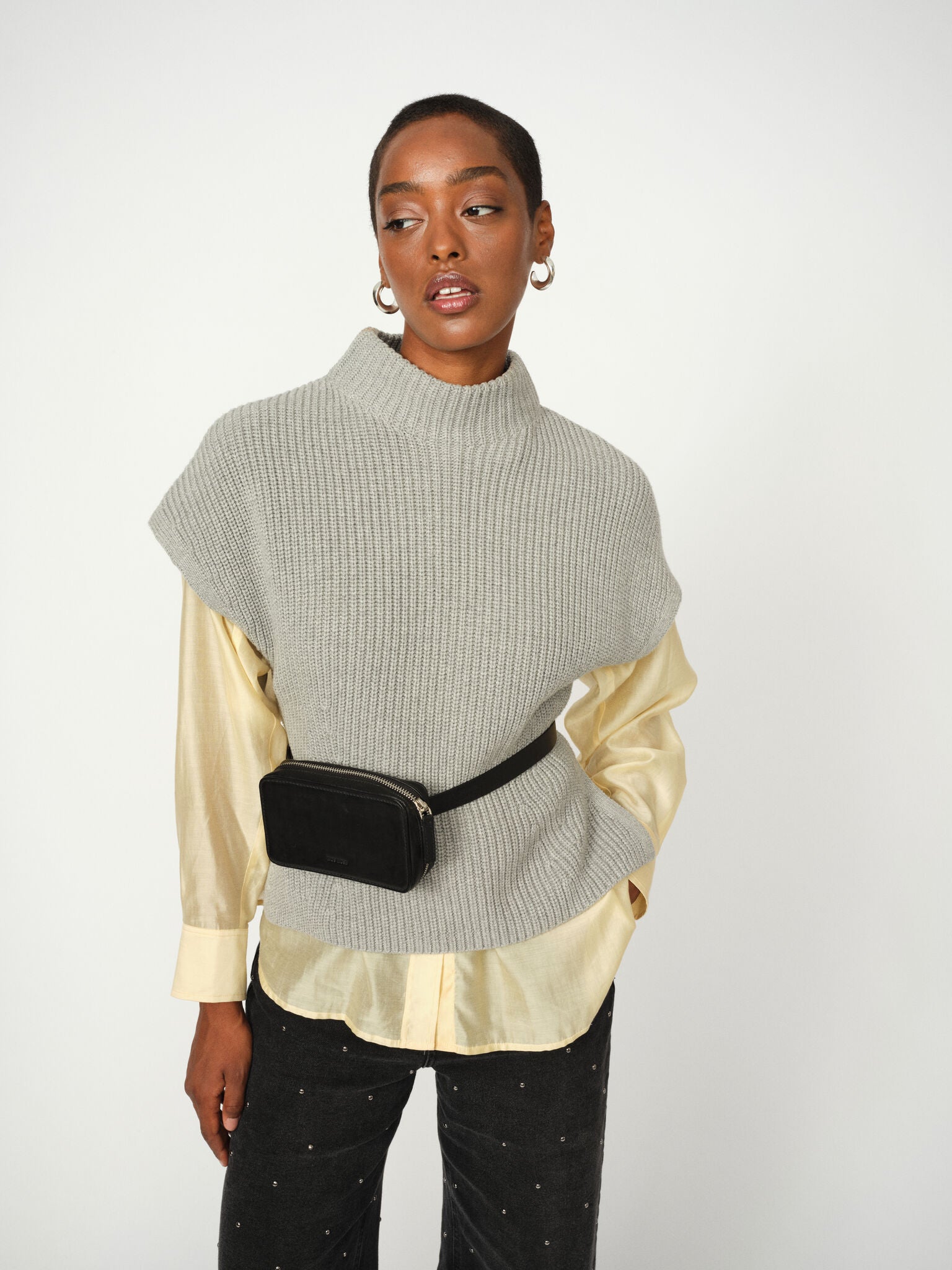 Modelshot / Grey Melange / Detail